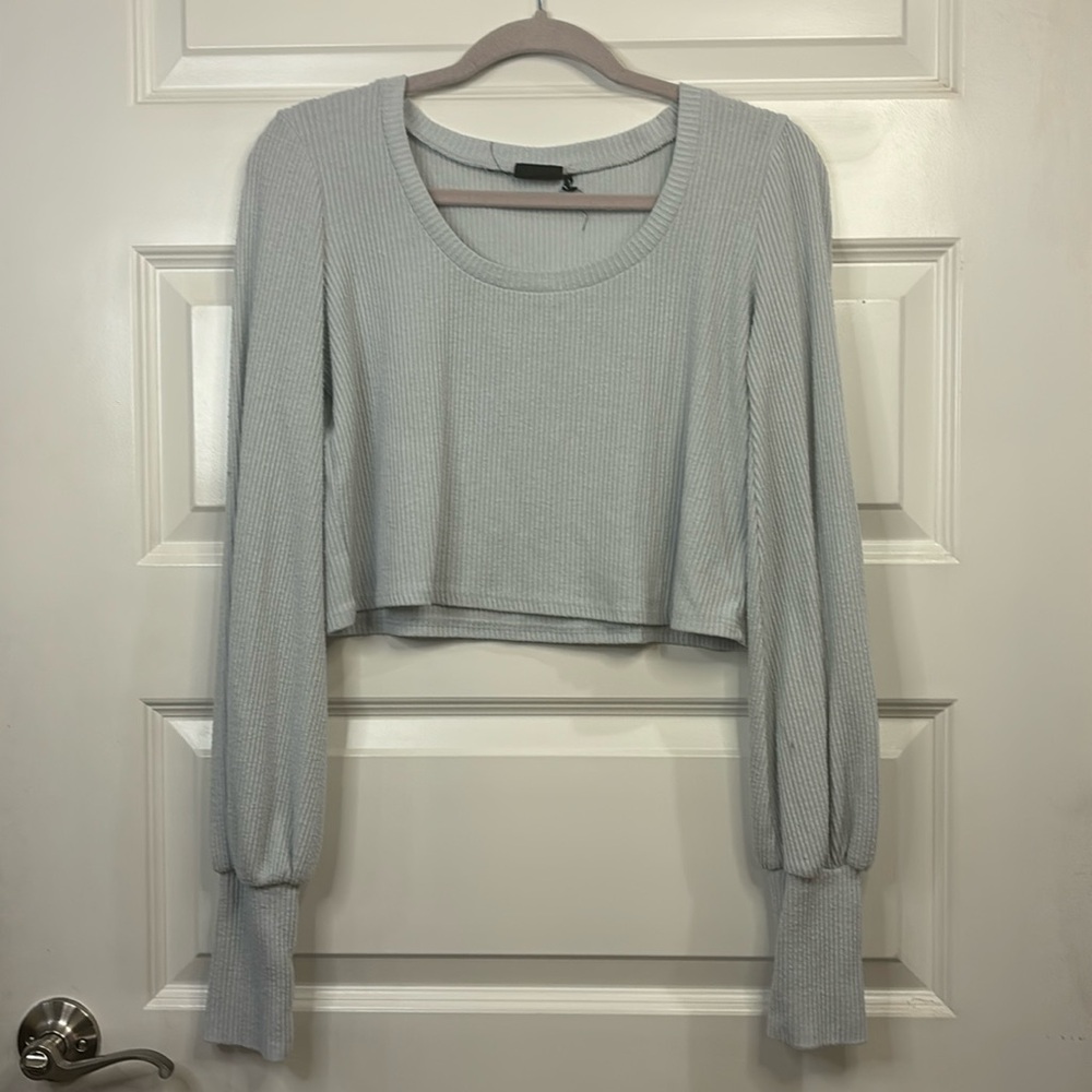 Urban Outfitters Ribbed Cropped Long-sleeve